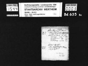 Wenkheimer Gültregister