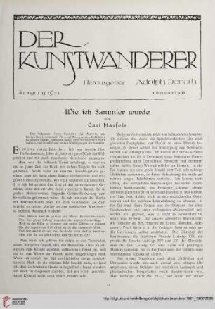 3/4: Wie ich Sammler wurde