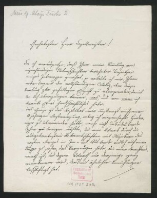 Brief an Unbekannt : 31.12.1831