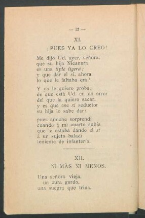 XI. - ¡Pues ya lo creo!