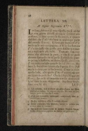 Lettera XII.