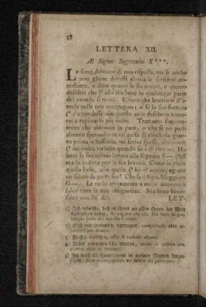 Lettera XII.