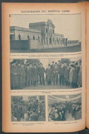Inauguración del Hospital Garré - [Ilustración]