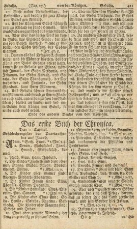 Das erste Buch der Chronica