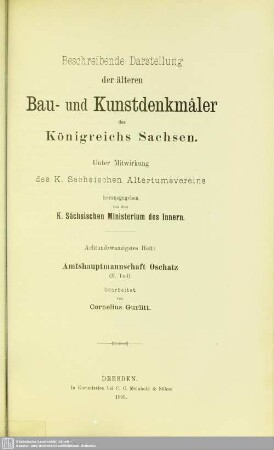28: Amtshauptmannschaft Oschatz (II. Teil)