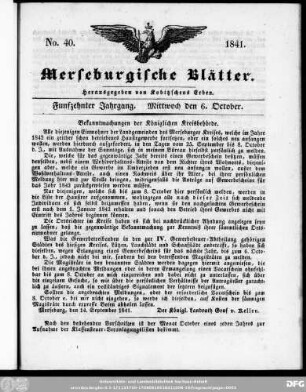 Merseburgische Blätter