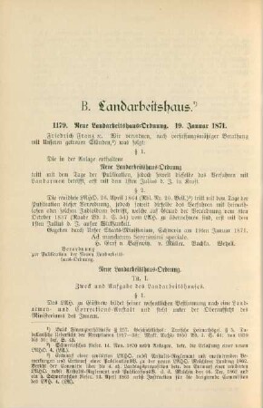 B. Landarbeitshaus
