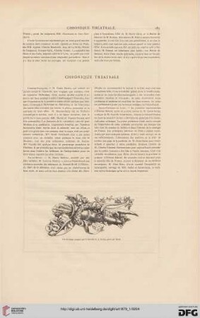 Chronique théatrale
