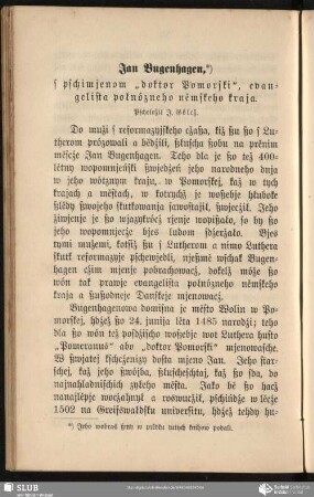 Jan Bugenhagen, s pschimjenom "doktor Pomorski", evangelista połnózneho němskeho kraja