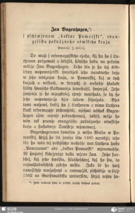 Jan Bugenhagen, s pschimjenom "doktor Pomorski", evangelista połnózneho němskeho kraja