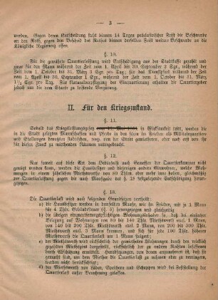 II. Für den Kriegszustand
