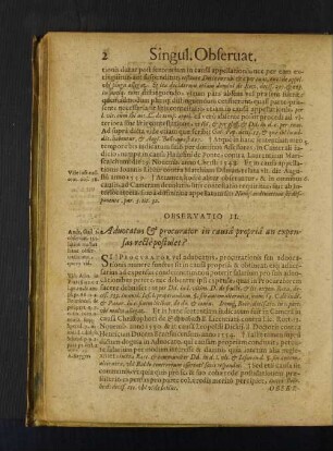 Observatio II. Advocatus et procurator in causâ propriâ an expensas feclèpostulet?