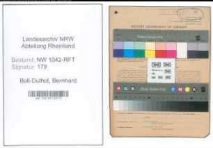 Entnazifizierung Bernhard Boll-Dulhot , geb. 01.03.1908 (Wirtschaftberater)