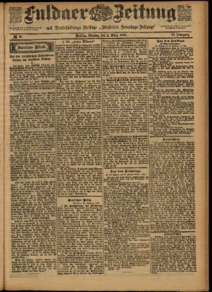 Zweite Ausgabe vom Montag, den 02. März 1903.