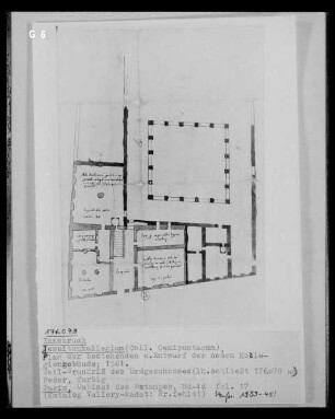 Grundriss des Jesuitenkollegiums, Teilgrundriss des Erdgeschosses