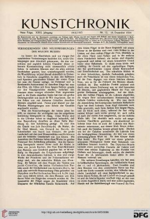 Veränderungen und Neuerwerbungen der Haager Museen