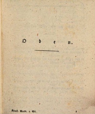 Klopstocks sämmtliche Werke, 7. Oden, geistliche Lieder, Epigramme