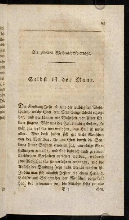 69-82, Am zweiten Weihnachtsfeiertage.