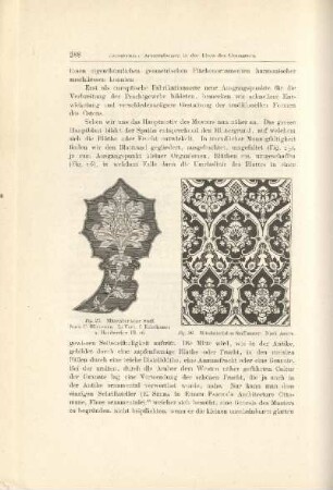 Fig. 25. Mittelalterlicher Stoff ; Fig. 26. Mittelalterliches Stoffmuster