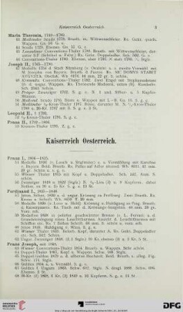 Kaiserreich Oesterreich (Nr. 54-68)