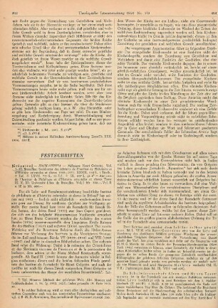 Festschriften