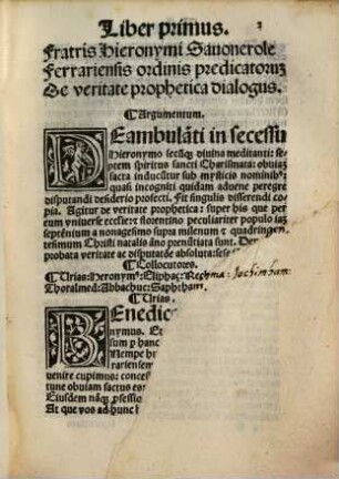 Dialogus de veritate prophetica