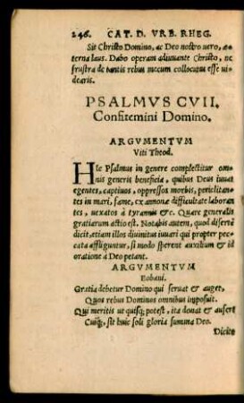 Psalmus CVII. Confitemini Domino.