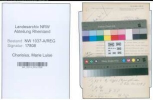 Entnazifizierung Marie Luise Charisius , geb. 16.03.1892 ()