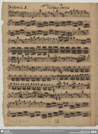 Anonymus, Sinfonien, F-Dur