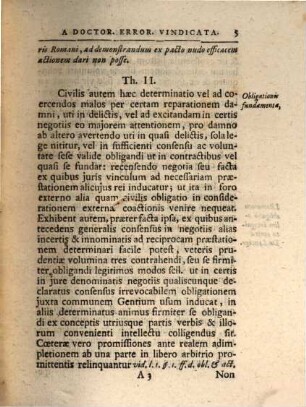 Diss. inaug. iur. de litterarum obligatione a doctorum erroribus vindicata, von schrifftlichen Verbindungen oder Handschrifften