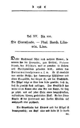 ¬Die¬ Sturmhaube : Phal. Bomb. Libatrix. Linn ; Taf., XV, Fig. 101