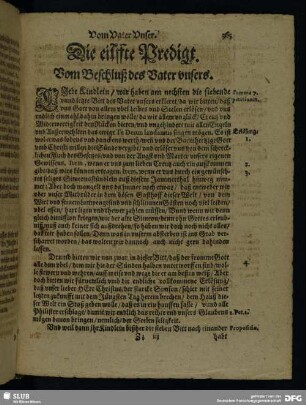 Die eilffte Predigt. Vom Beschluß des Vater unsers