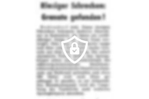 Riesiger Schrecken: Granate gefunden!