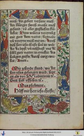 Die zehende stund wie der herr iesus gefangen ward …
