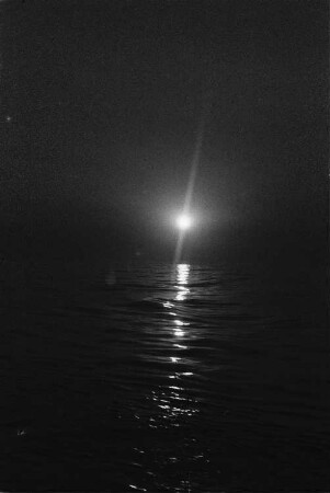 Reisefotos. Mondlicht? über dem Meer