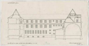 Fischer, Theodor; Jena; Universität - Nord - u. Südflügel (Schnitt)