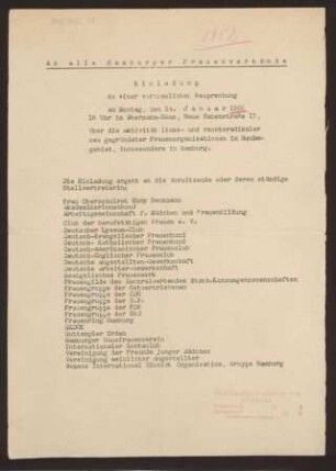 Einladung zu einer vertraulichen Besprechung