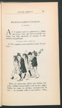 Escenas carnavalescas : El regreso