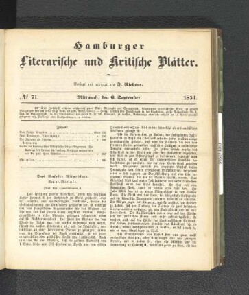 No. 71. 6. September 1854