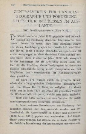 Zentralverein für Handels-Geographie und Förderung Deutscher Interessen im Auslande