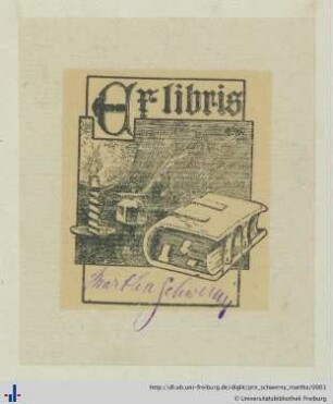 Exlibris (Aus: UB Freiburg, NF 9/91).