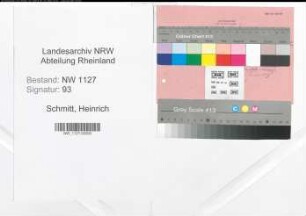 Entnazifizierung Heinrich Schmitt , geb. 00.00.0000 (Steuerassistent)