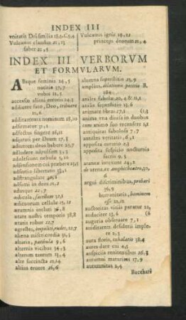 Index III Verborum Et Formularum.