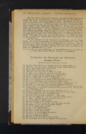 Sprichwörter und Redensarten aus Nordangeln