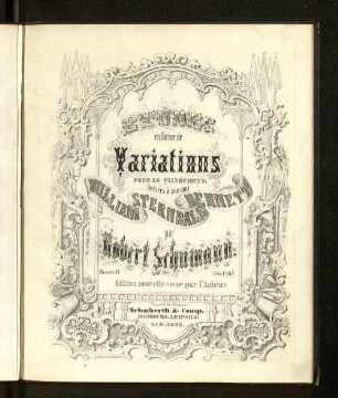 Études en forme de variations pour le pianoforte : oeuvre 13
