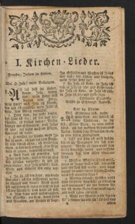 I. Kirchen-Lieder.