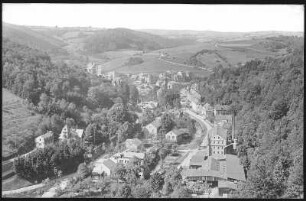 Glashütte. Blick vom Pilz auf Glashütte