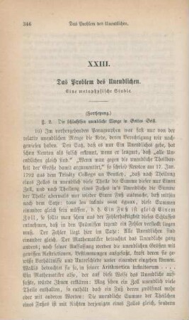 346-354 Das Problem des Unendlichen : Fortsetzung