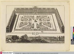 [Plan et Elevation de tous les Hostels de la Place Royalle avec le Jardin]