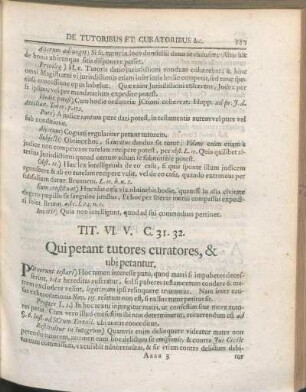 Tit. VI. V. C. 31. 32. Qui petant tutores curatores, & ubi petantur.